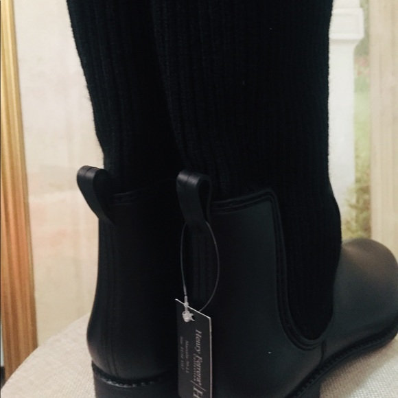 Henry Ferrera Marsala Women's Sweater Rain Boots - Picture 5 of 7